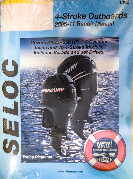 Seloc Marine Repair Manual 1422: Mercury 4-Stroke Outboards 2005-2011