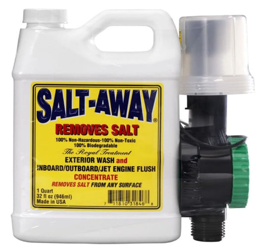 Salt Away Concentrate and Mixer 32oz Saltwater Remover (Starter Kit)