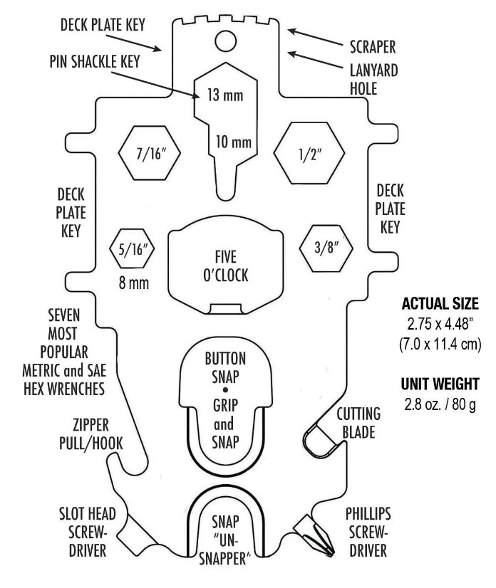 Snap Tool Multi-Key - SKU 382